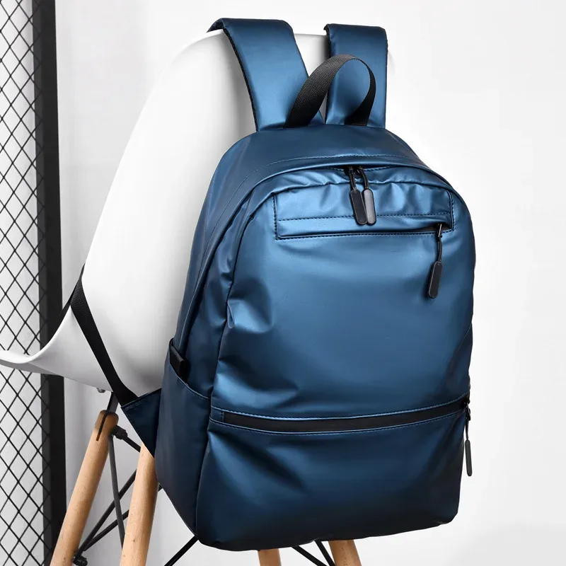 sac à dos de luxe pour hommes, simple, étanche, pour voyage en plein air, étudiant, haut de gamme, léger, grande capacité, ordinateur