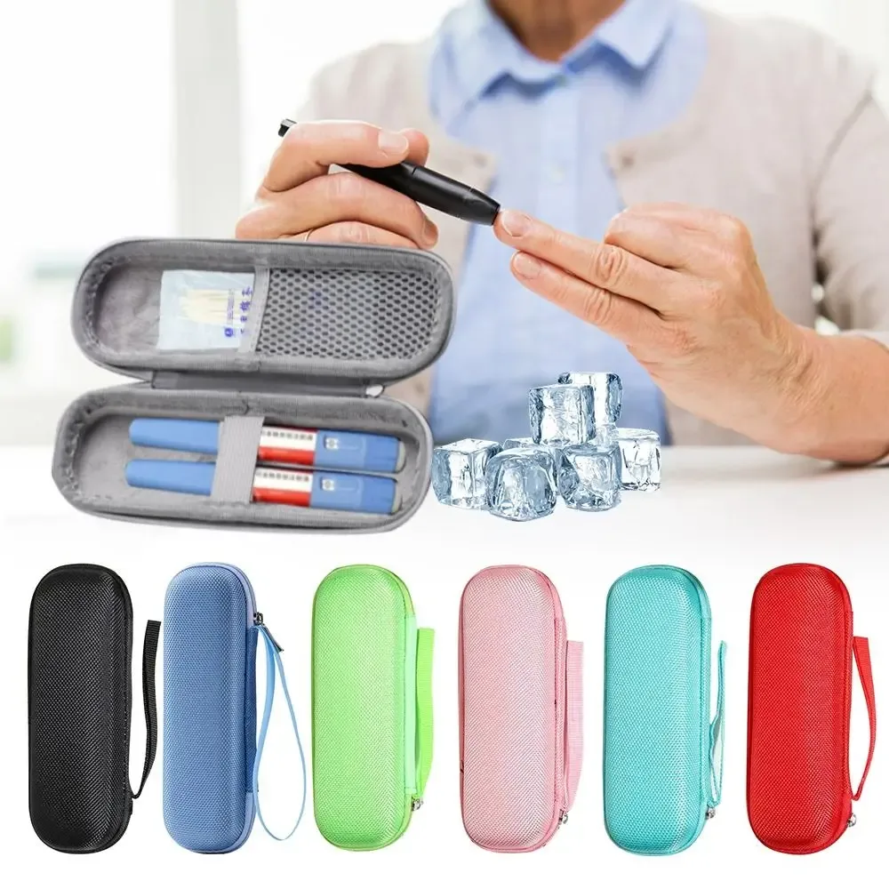Sac de rangement à froid glacé portable pour documents solides, poche de voyage pour médicaments, sac à stylo isotherme, congélateur de médicaments