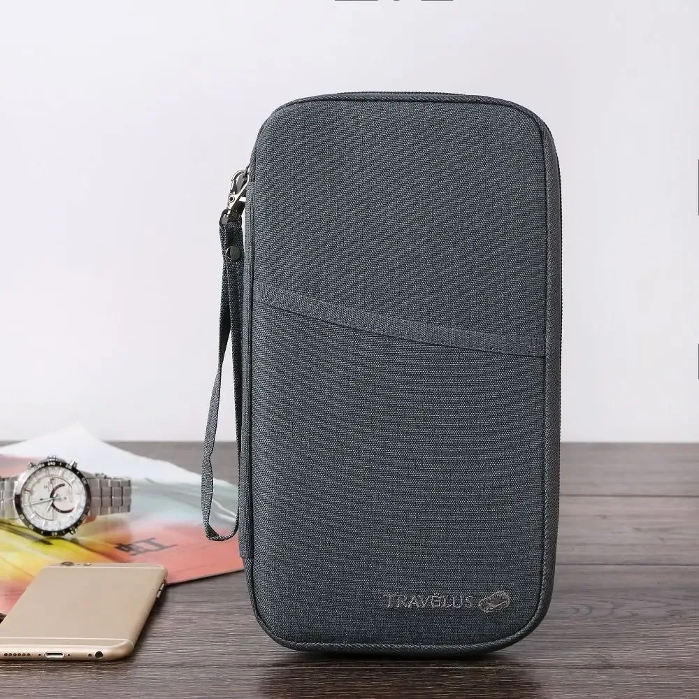 nouvelle pochette de voyage rfid pour passeport, organisateur multifonctionnel pour cartes familiales et billets, accessoire de voyage pour l'enregistrement à l'aéroport