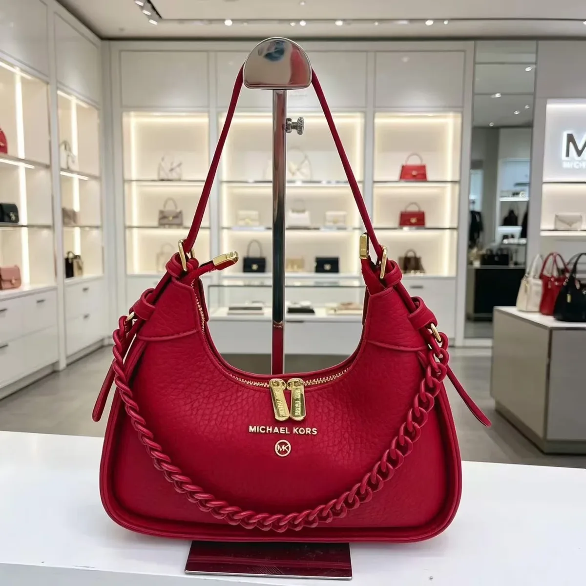 sac bandoulière classique michael kors pour femme 2026 – sac de voyage décontracté et polyvalent avec chaîne alphabet mk pour trajets quotidiens