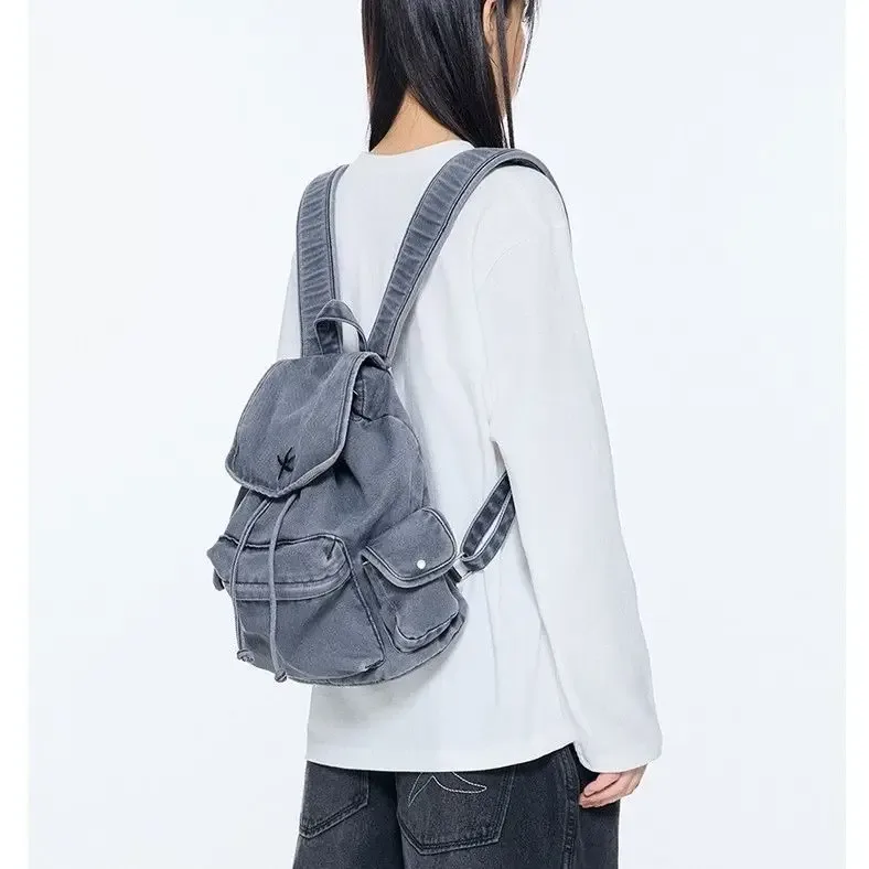 sac à dos 2025 toile mode vintage haute capacité sac à dos denim haute qualité simple tout-match