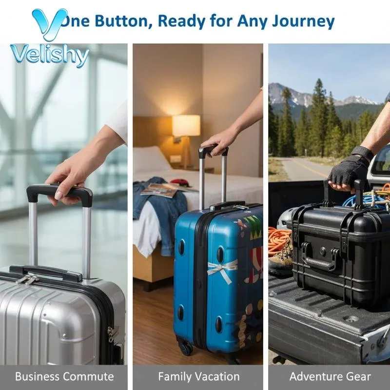 bouton de remplacement pour poignée de valise, pièce de rechange pour poignée de bagage, bouton poussoir pour poignée de valise, accessoire de réparation pour sac de voyage