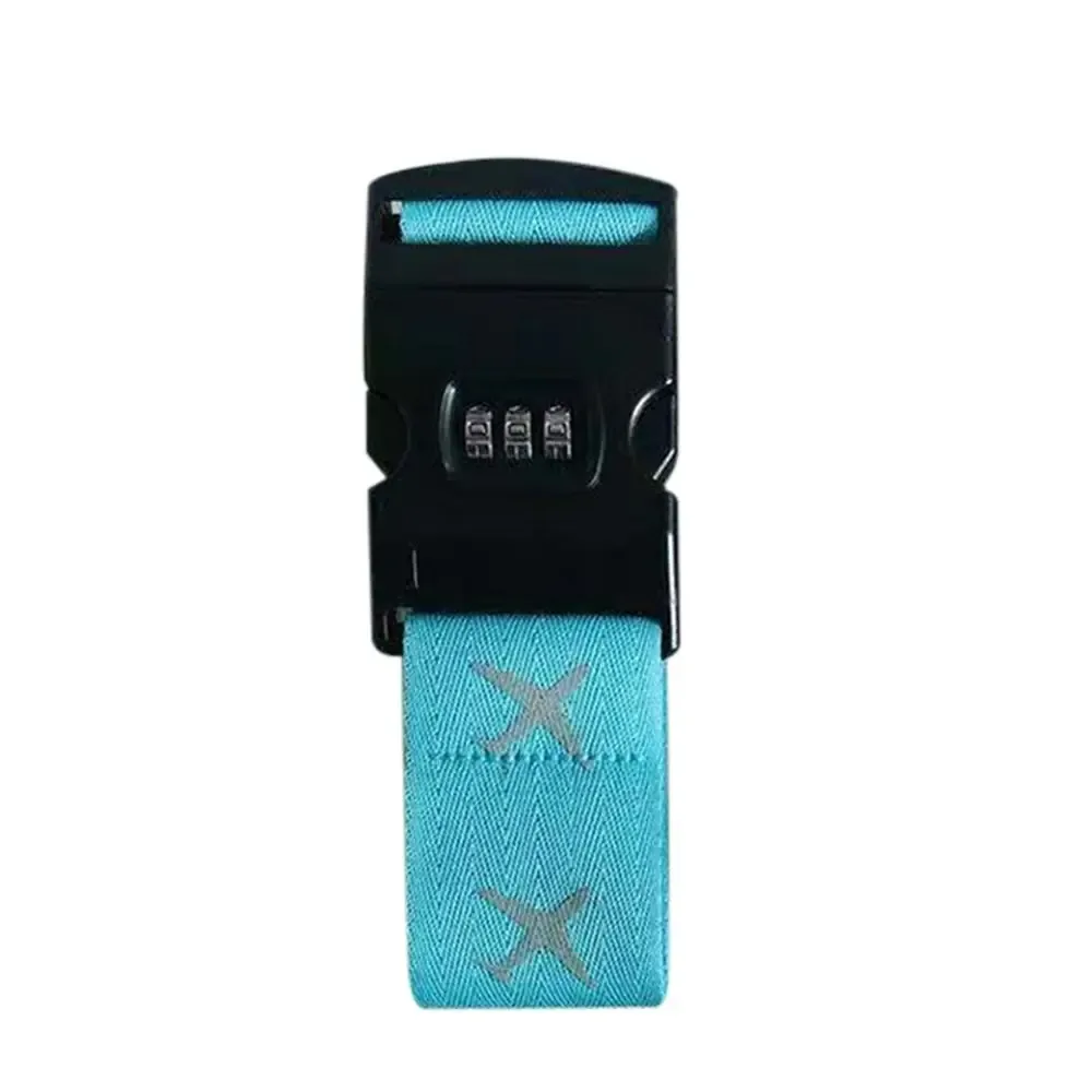 sangle de bagage réglable, verrouillage par mot de passe, anti-vol, ceinture d'emballage de voyage, verrouillage sécurisé