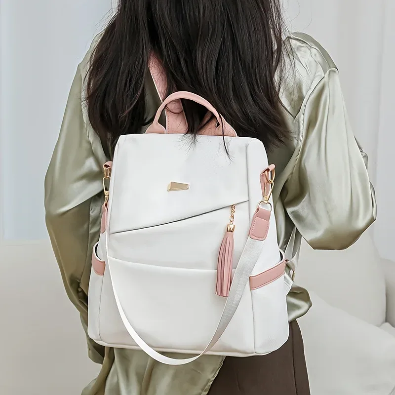 sac à dos antivol en cuir souple et tendance pour femme 2026, grand sac de voyage convertible pour ordinateur portable, léger et idéal pour les trajets quotidiens