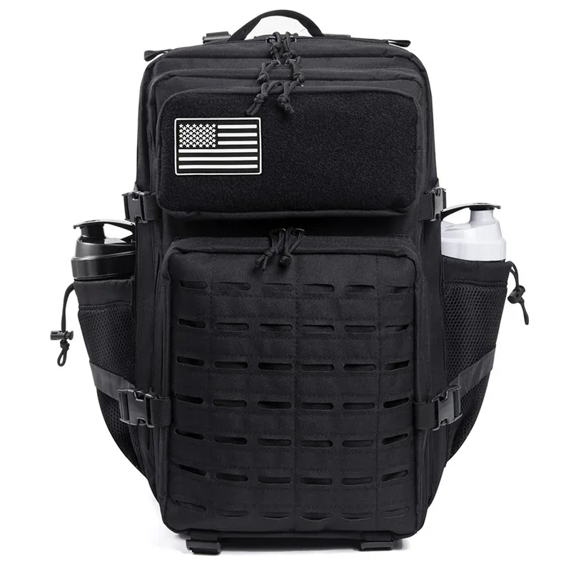 sac à dos tactique 45l, sac de survie, sac de chasse, sac à dos molle, sac de sport pour hommes, sac à dos de randonnée edc pour extérieur avec porte-bouteille