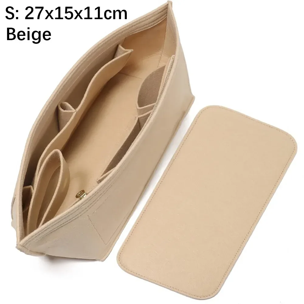 sac à main en feutre de haute qualité, sac de rangement, support de sac interne, organization, doublure de sac portable pour lv neverfull