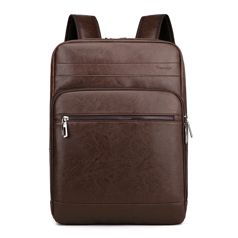nouveau sac à dos en cuir sac à dos d'affaires décontracté pour hommes sac d'ordinateur de grande capacité sac à dos pour étudiant sac à dos de voyage simple