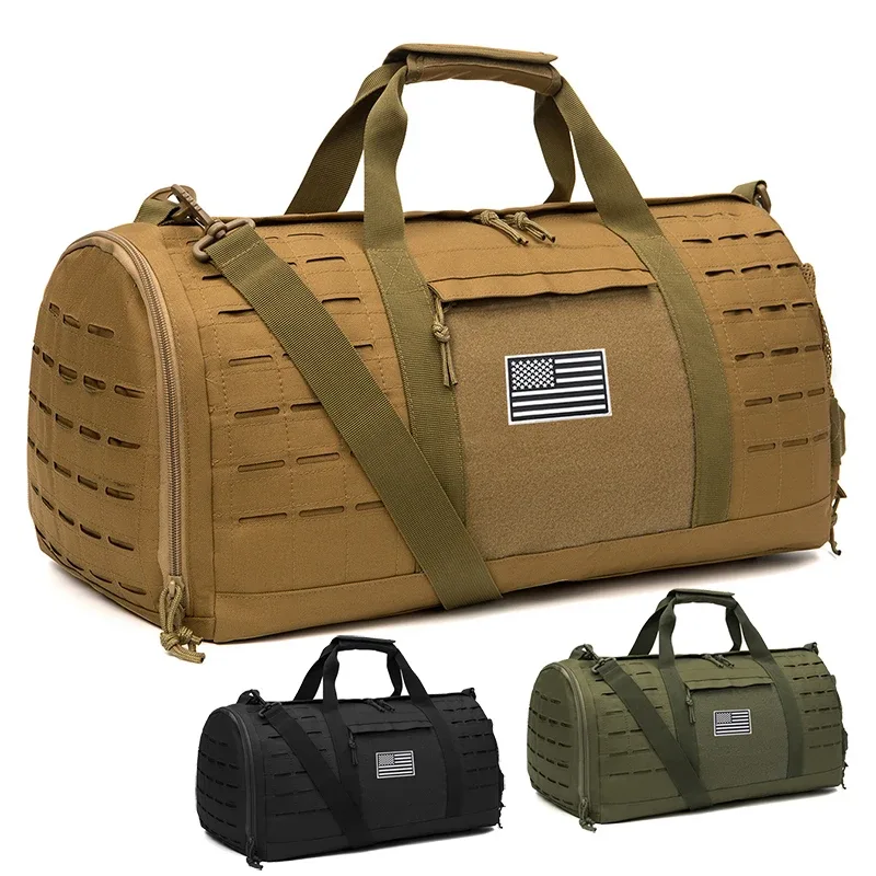 Sac de sport tactique de 40l pour hommes, sac de voyage, sac de survie, sac d'entraînement, sac de week-end pour basket-ball