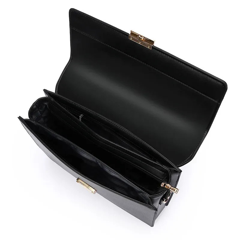 porte-documents pour hommes avec verrouillage par mot de passe, sac à main en pu pour hommes d'affaires, sac à documents de grande capacité, sac à bandoulière