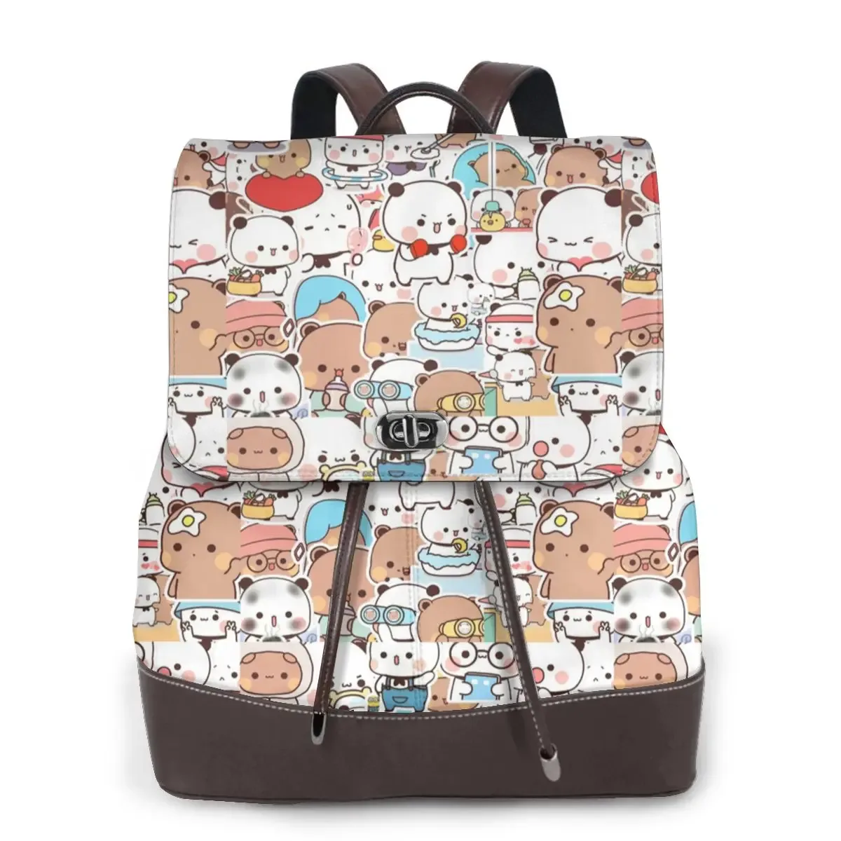bubu dudu nouveau sac à dos pour femme tendance, sac à dos en cuir de haute qualité, sac à dos simple et élégant, sac à dos de grande capacité