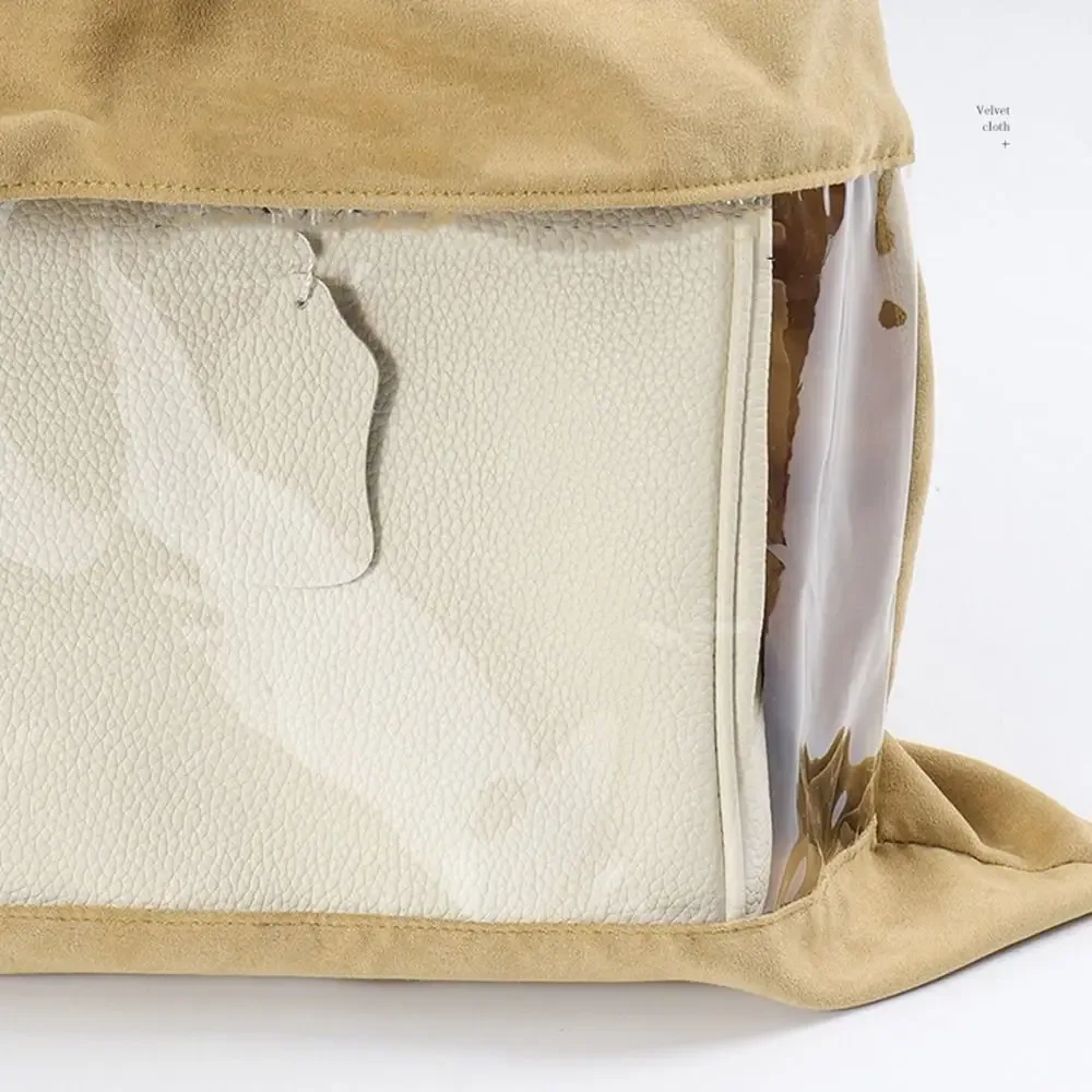 sac à cosmétiques en tissu avec cordon de serrage, sac de rangement anti-poussière
