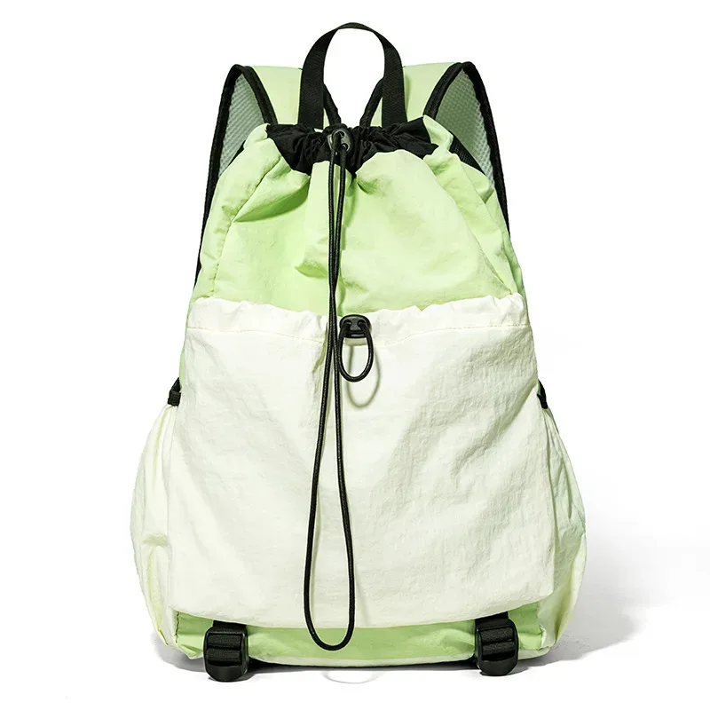 sac à dos de sport extérieur à cordon de serrage avec logo personnalisé, grande capacité, sac de badminton, personnalisation personnalisée, sac à dos en nylon imperméable