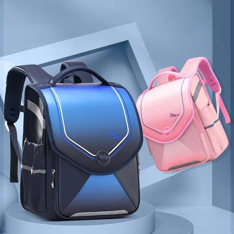 cartable japonais pour élèves du primaire, sac à dos de luxe pour enfants, sac de livre à rabat en pu, cartabl