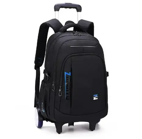 sac à dos de chariot d'école pour garçons sac à bagages de chariot sac à dos d'école à roulettes pour adolescents garçons sac à dos d'école à roulettes sur roues