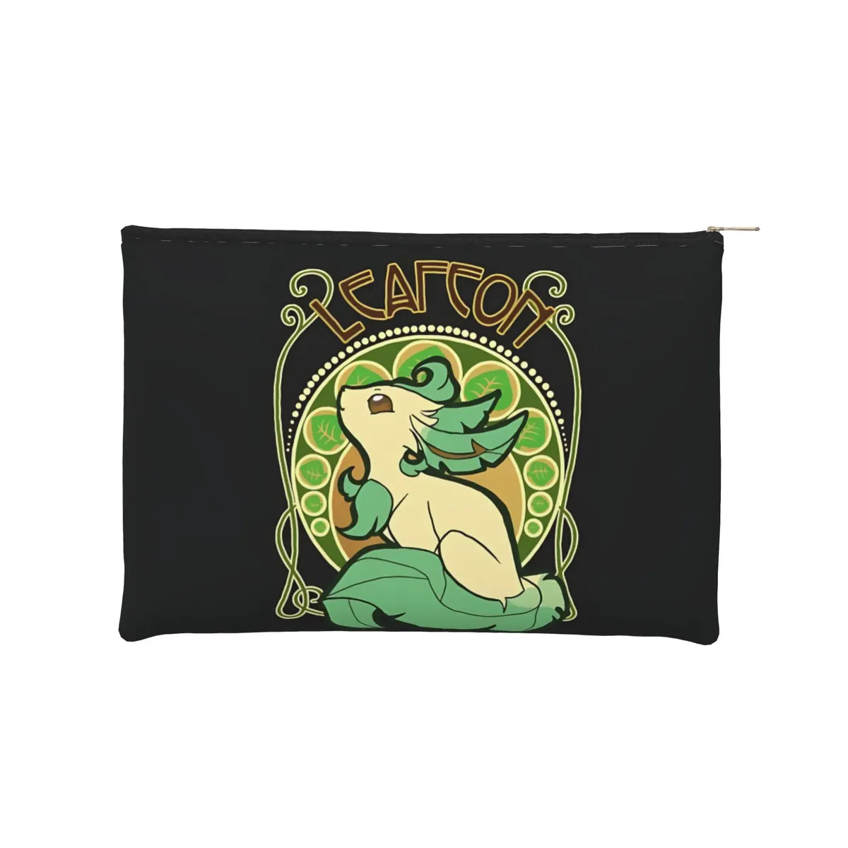 pochette pliable mignonne sur le thème de l'anime pokemon eevee eeveelution, trousse de maquillage, trousse de toilette avec fermeture éclair, pochette cosmétique de voyage