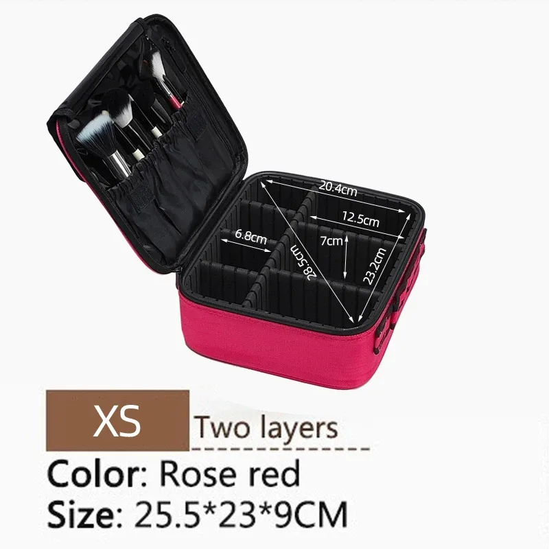 trousse à cosmétiques de grande capacité pour femmes, trousse de maquillage de voyage professionnelle, nouvelle mise à niveau, vente chaude