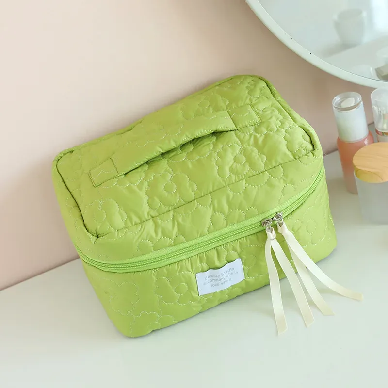 femme nouveau motif de fleur femmes trousse de maquillage articles de toilette organisateur de cosmétiques sac à fermeture éclair pochette de lavage de voyage sac cosmétique sacs de maquillage