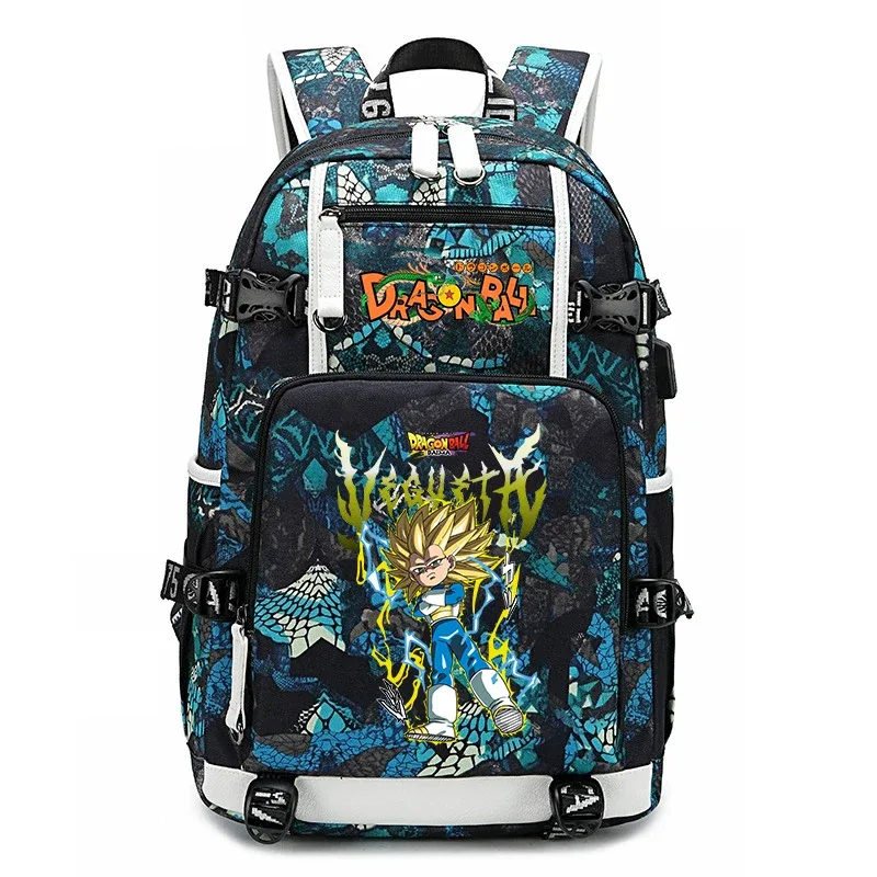 sac à dos pour étudiants avec imprimé dragon ball z, grande capacité, sac à dos décontracté pour enfants, adolescents, garçons et filles, pour l'école et les voyages