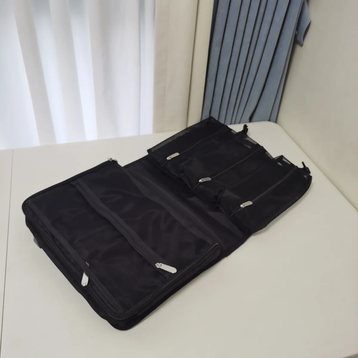 trousse de maquillage pliable, organisateur de cosmétiques, sac de retouche pour maquilleur professionnel
