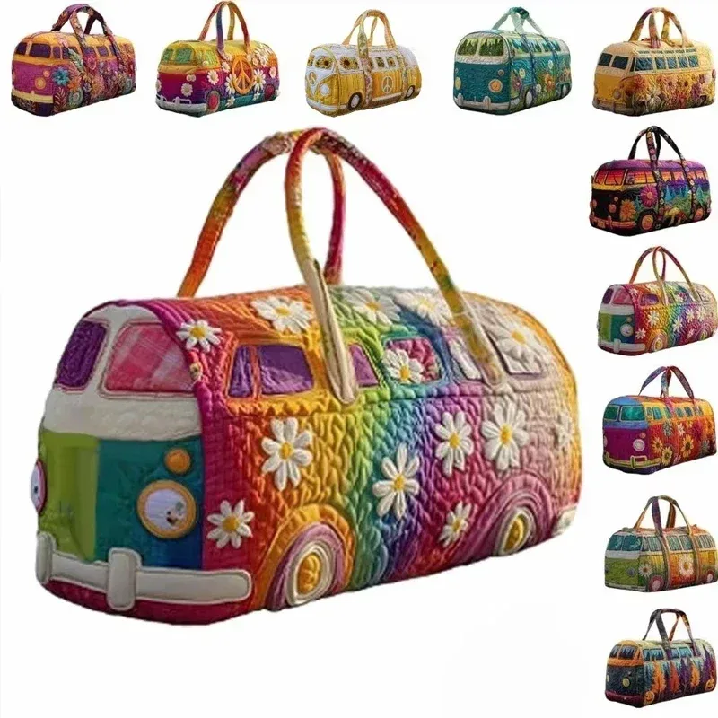 30 styles de sacs de voyage matelassés grande capacité, sacs fourre-tout matelassés 3d, sacs à main pour courts trajets
