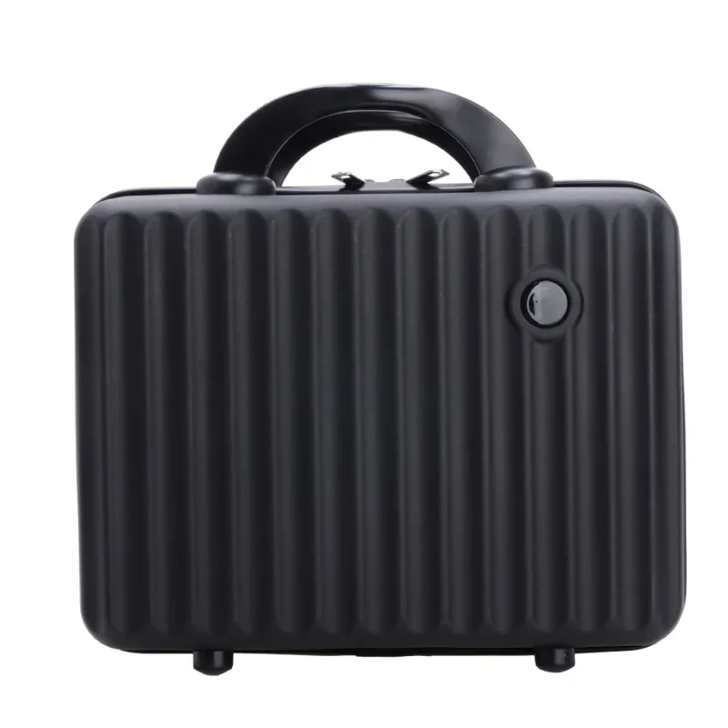 valise abs de 14 pouces, sacs à cosmétiques, étui de voyage d'affaires léger, étui d'hébergement pour étudiants, sac de rangement de maquillage, cadeau souvenir.