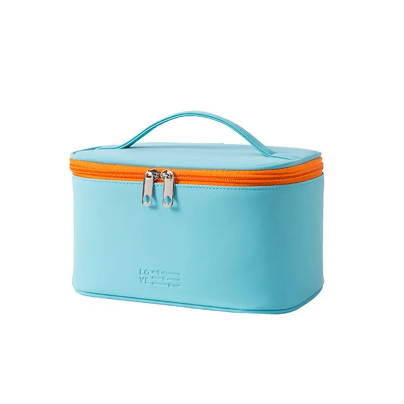 trousse de maquillage à fermeture éclair pour femme, trousse de toilette en poudre, trousse de maquillage, accessoires de la présidence