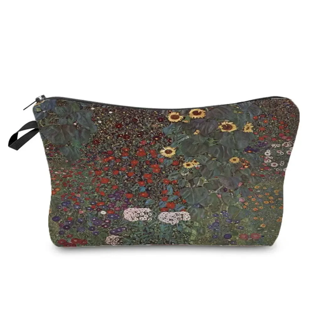 sacs à cosmétiques personnalisés pour femmes, trousse de maquillage, étuis à crayons multifonctions, peinture à l'huile, grilles de larmes, gustability klimt, mode pour dames