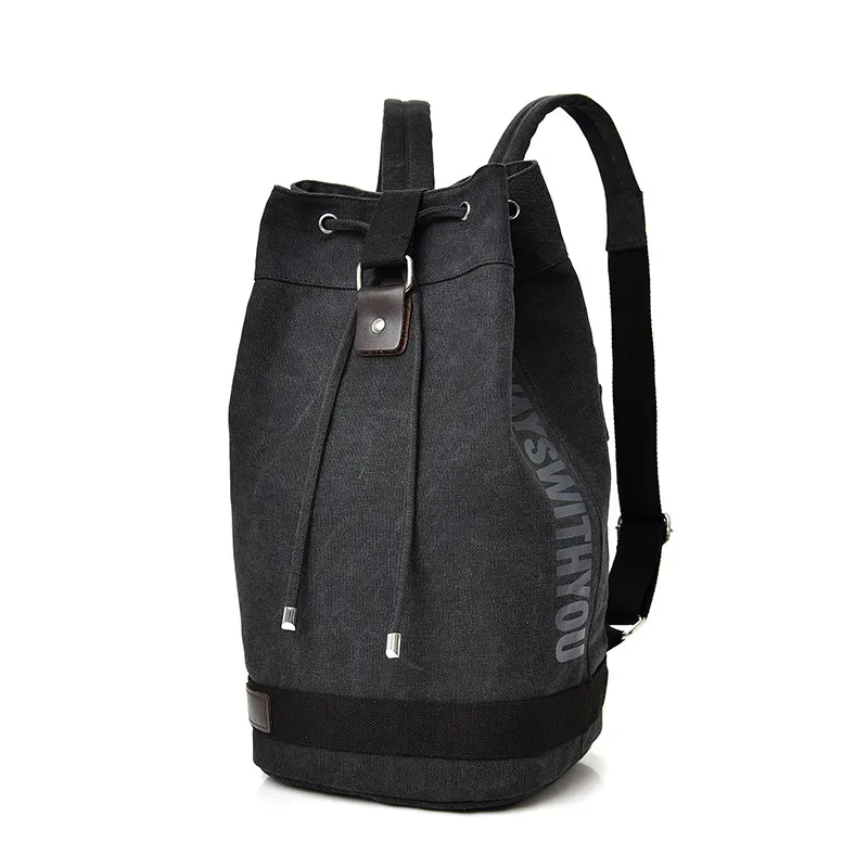 sac à dos de voyage de grande capacité pour hommes, sac d'extérieur, sac d'alpinisme, seau en toile, sacs à bandoulière pour hommes