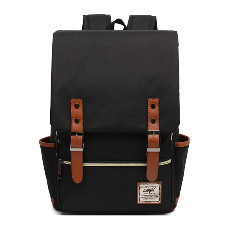 vintage unisexe oxford sacs à dos imperméables grande capacité hommes sac de voyage femmes étudiants livres scolaires 16 pouces sac à dos pour ordinateur portable