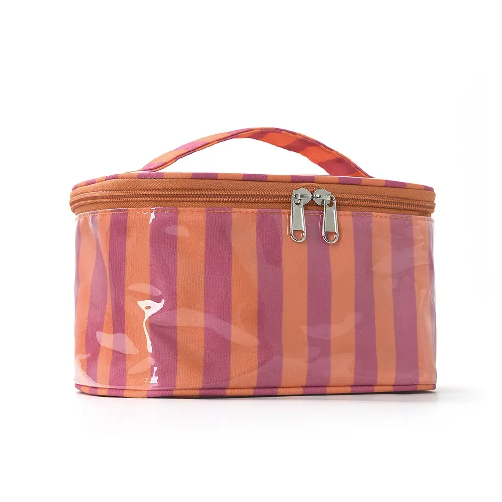 trousse de maquillage de grande capacité, imperméable, avec fermeture éclair, sac à cosmétiques résistant à l'usure, organisateur de beauté pour le rangement de petits objets pour femmes