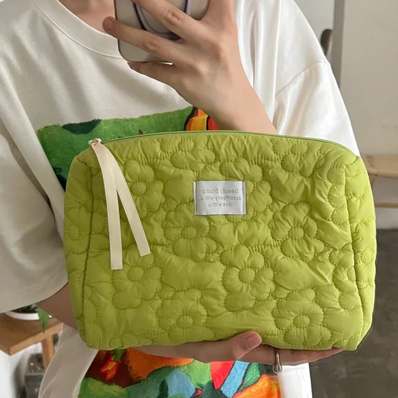 Nouveau motif de fleur femmes trousse de maquillage articles de toilette organisateur de cosmétiques sac à fermeture éclair pochette de lavage de voyage sac cosmétique femme sacs de maquillage