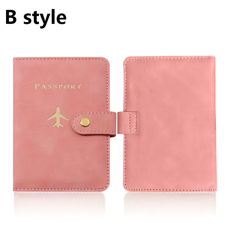 étui porte-passeport en cuir pour essentiels de voyage, portefeuille cartes de crédit, housse de passeport pour femme/homme avec boucle