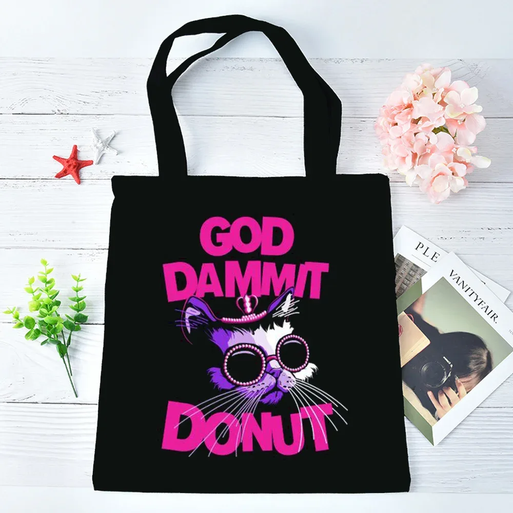 sac fourre-tout dungeon crawler carl, sac de courses pliable, sacs en tissu, sac à bandoulière réutilisable pour femme