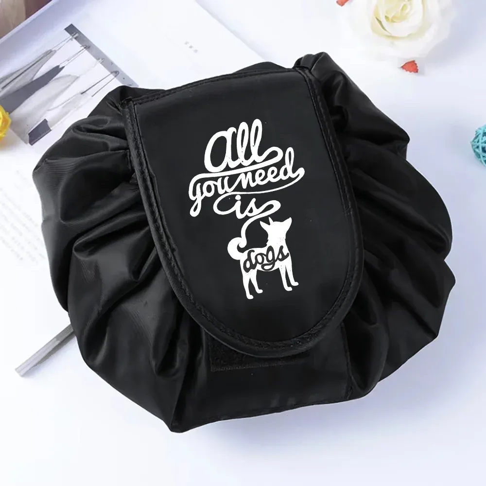 sac de rangement portable étanche pour cosmétiques, sac paresseux de proximité wstring, poudres de maquillage magiques, grande capacité, trousse de beauté de toilette de voyage