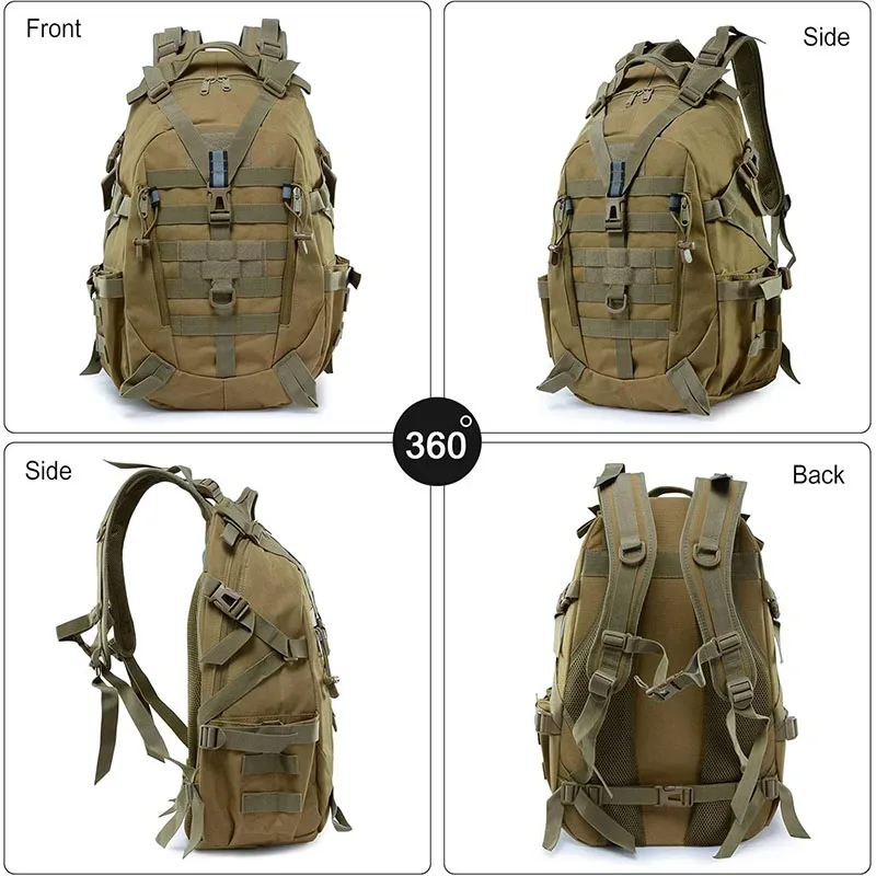 25l 900d nylon sac à dos tactique en plein air sacs à dos imperméables tactique sport camping randonnée chasse sac à bandoulière sac à dos
