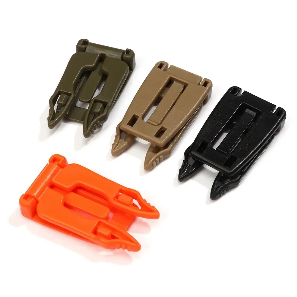 clip molle en plastique pour équipement de camping, boucle de sac de camping, sangle molle, boucle polyvalente, clip de sangle de sac à dos
