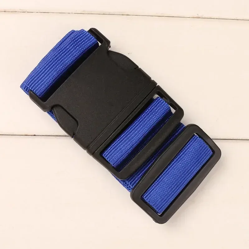 sangle de bagage réglable en nylon de 2m, ceinture croisée pour emballage de valise de voyage, accessoires de sac de camping, 1 pièce