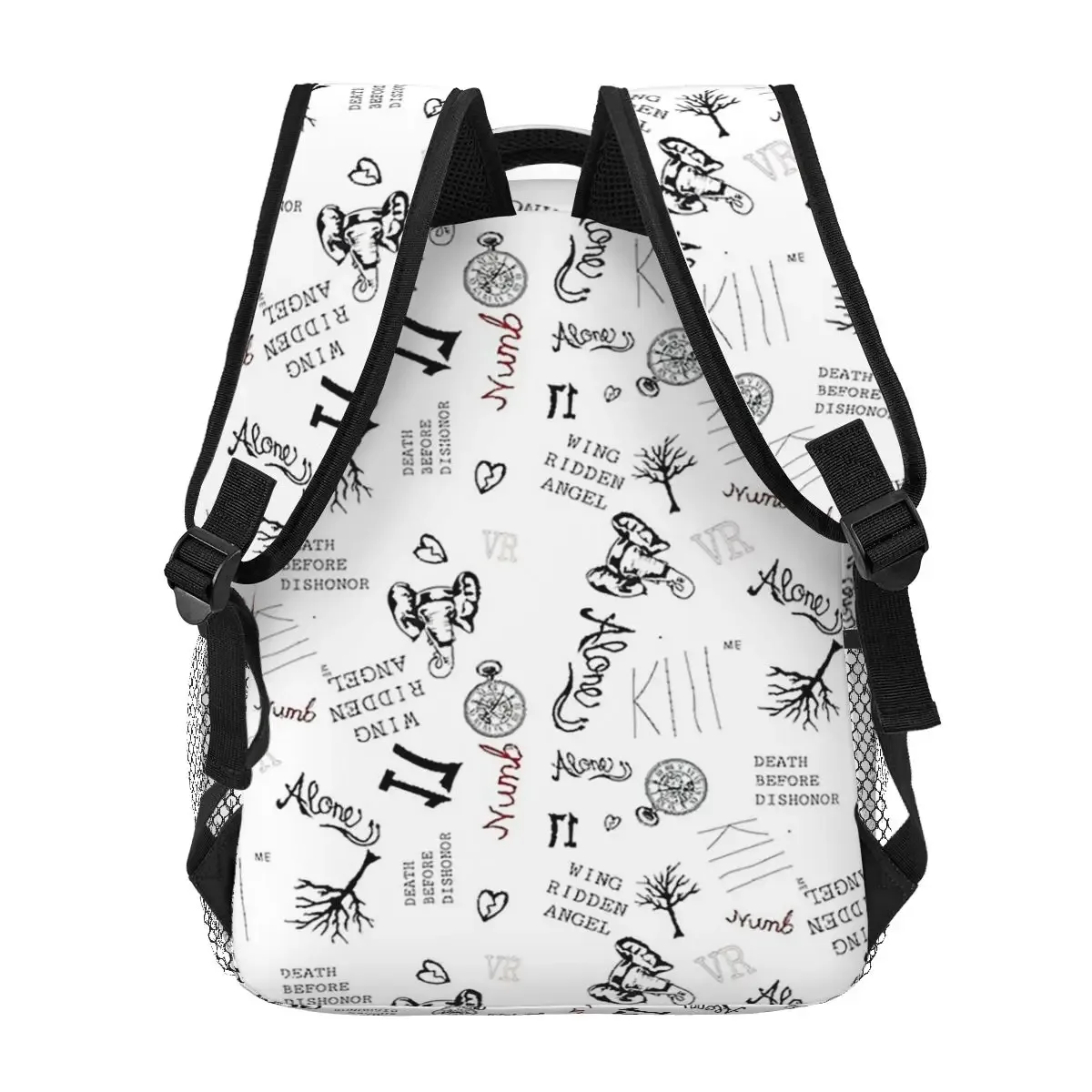 tatouages xxxtentacion, papier peint, sacs à dos, sacs à dos pour garçons et filles, sacs d'école pour étudiants, sac à dos de voyage, sac à bandoulière, grande capacité