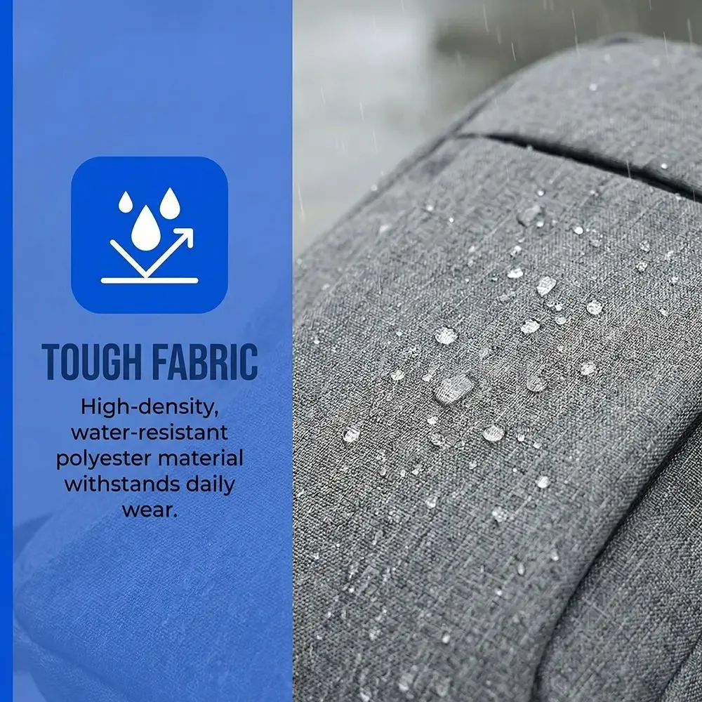 sac à dos ergonomique pour hommes, résistant à l'usure, imperméable, sac à bandoulière pour ordinateur portable, en tissu oxford, style décontracté, sac à dos pour le travail et les déplacements