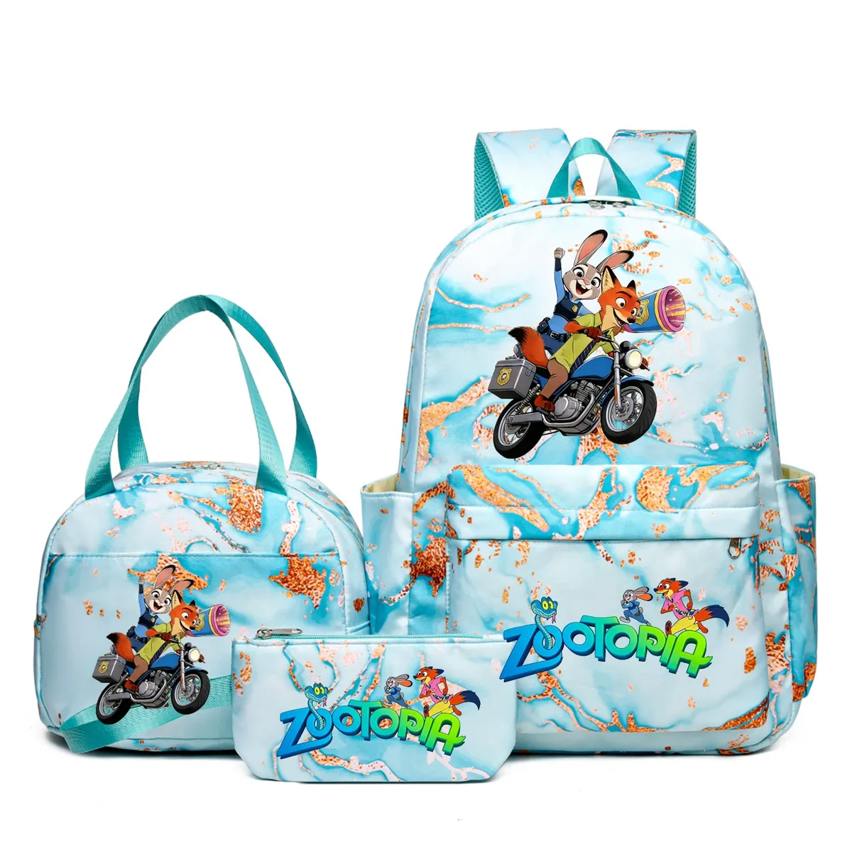 sacs à dos katseye music 3 pièces pour femmes et filles, sacs à dos de voyage et d'extérieur dégradés avec sacs à déjeuner, légers, pour adolescents, ordinateur portable, mochila