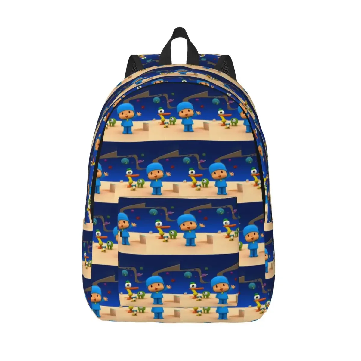 pocoyo étudiant sac à dos sac d'école randonnée voyage sac à dos pour hommes femmes mode bookbag sacs à bandoulière
