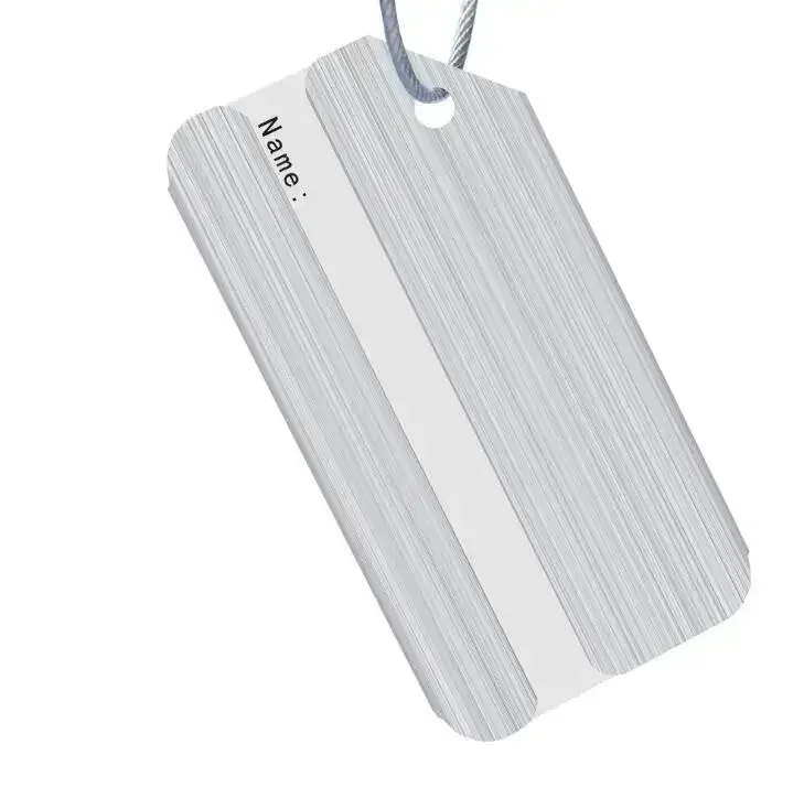 nouvelle mode étiquettes de bagages en alliage d'aluminium femmes hommes bagages de voyage valise nom porte-étiquette accessoires de voyage