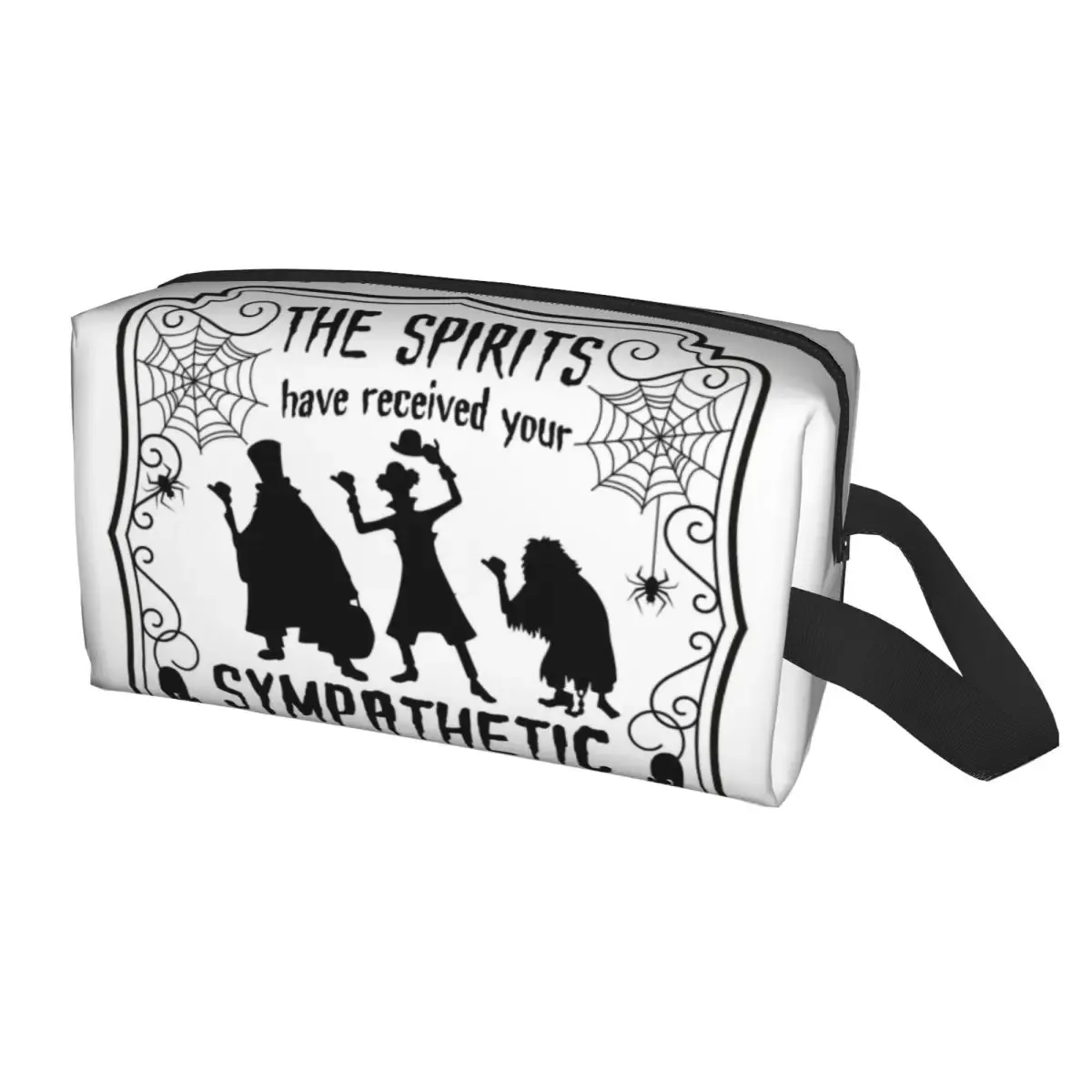 trousse de toilette de voyage personnalisée, mignonne, extensible, pour manoir hanté, maquillage, cosmétique, trousse de rangement, pour femme