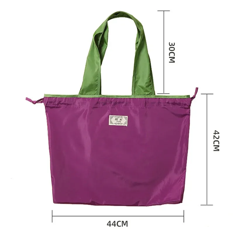 sac de courses à cordon de serrage, sac de rangement réutilisable pour supermarché, sac à bandoulière écologique pour voyage, sac fourre-tout de poche