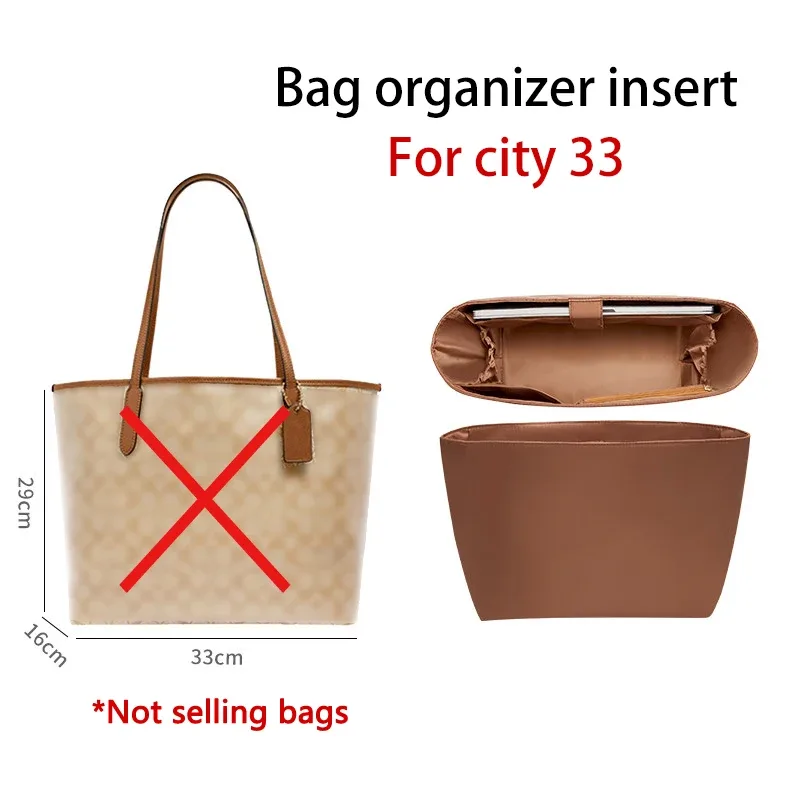 support de forme pour sac fourre-tout signature city33, sac de rangement étanche avec fermeture éclair et compartiment pour gobelet, pour une organisation soignée et un rangement tridimensionnel