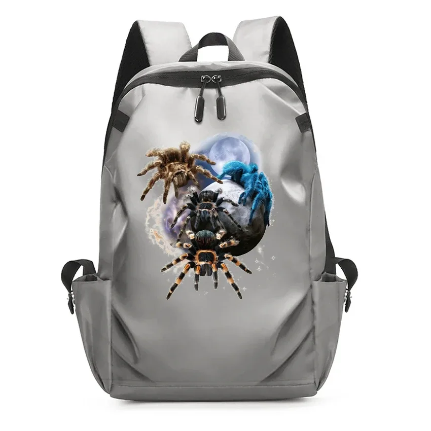 sacs à dos pour ordinateur portable imprimés motif araignée pour hommes, sacs d'école noirs pour adolescents, filles et garçons, sac à dos universitaire avec chargement usb