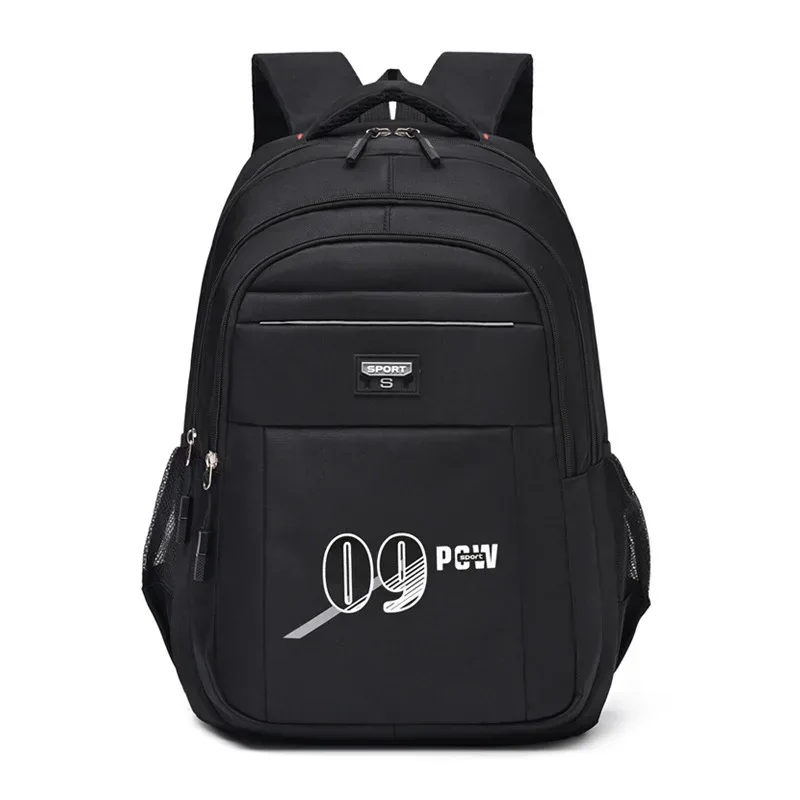 sac à dos simple grande capacité pour hommes, sac d'école pour élèves du premier cycle du secondaire, sortie voyage ordinateur, sacs à double épaule en vente