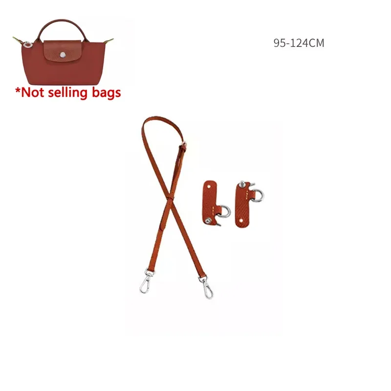 sangle d'épaule en cuir véritable adaptée au sac longchamp mini le pliage, accessoires de sangle de sac bandoulière sans perforation