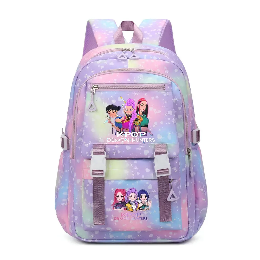 sac à dos kpop demon hunters en toile pikachu pour garçons, filles, adolescents, sac d'école, sac à dos pour hommes et femmes, sacs de voyage mochilas