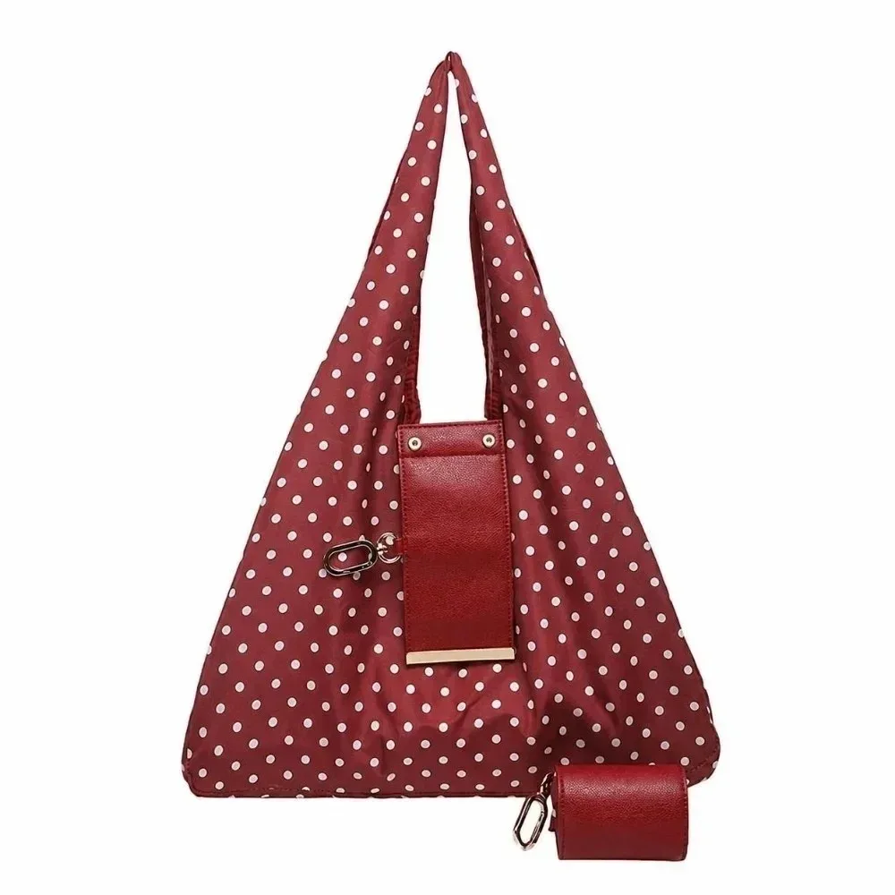 nouveau mini sac fourre-tout porte-clés pliable avec porte-clés sac à provisions extensible réutilisable supermarché sac écologique pour voyage